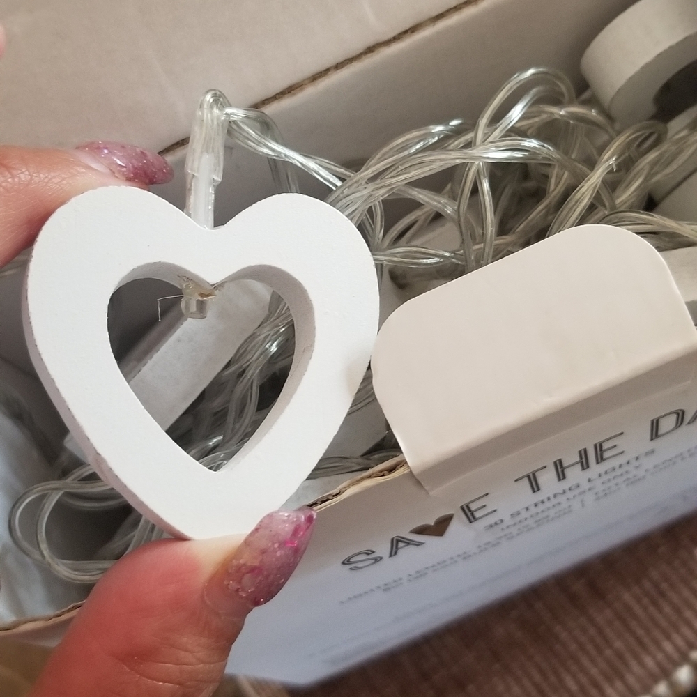 Save the date 30ct string lights